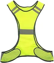 Haobase Night Fluorescent High Visibility Reflective Safety Vest Elastic Strap