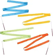 BESPORTBLE 8pcs Rhythmic Gymnastics Silk Ribbons 2m Kids Dance Streamers Sky Blue for Gymnastics Training