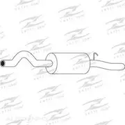 Redback Mufflers Bolt-On to suit Falconcon Ea 3.2 S/W R Muff - M3872