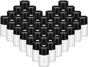 100Pcs Clear Glass Vial Clear Bottles with Screw Caps and Plastic Stopper Leakproof for Oil Sample Perfume(2 Ml) Easy to Use
