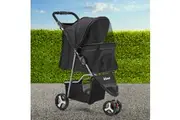 i.Pet Pet Stroller Dog Pram Cat Carrier Large Travel Pushchair Foldable 3 Wheels