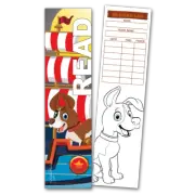 30 Pirate Dog 'Read' Coloring Bookmarks with Reading Logs