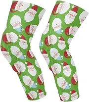 GAIREG Doodles Santa Claus Green Knee Pads for Knee Pain Men Women 1 Pair Compression Sleeve for Meniscus Tear