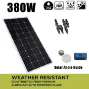 12V 380W Solar Panel Mono Home Caravan Camping Battery Charging 30A Controller