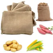 2X Potato Sack Burlap Thick Woven Food Packaging Bag Race Bags Reusable AU