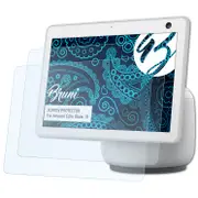 Bruni 2x protective film compatible with Amazon Echo Show 10 film clear