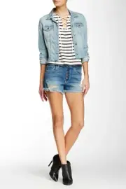 Genetic Denim Lara Nirvana High Rise Cut Off Short Size 27 Orig $198