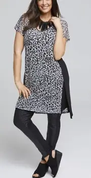 TS Taking Shape Wild Life Tunic S 16 Plus Sz NWT Rrp $130