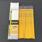 11 Vintage Wallace Invader 511 #2 Med. Made in USA Super lockbond Wood Pencils