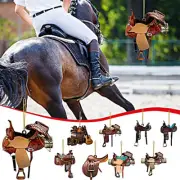 Personalized Saddle Acrylic Pendant For Horses Lovers Western Cowboys 6J