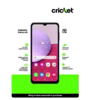 New - Samsung Galaxy A13 4G LTE 6.6" 32GB 4GB Black Android (Locked To Cricket)