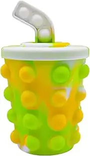 Push Bubble Fidget Toy,Handheld Push Bubble Game - Pressure Relieving Activity, Fun Multiplayer Game, Fast Food Design for 3-6 Years Old Girls, Home, School, Travel