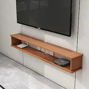 Wall Mounted TV Cabinet Floating TV Shelf Wall Shelf Audio/Video Hutch Electronics Shelf for TV Components Media TV Console TV Table Unit for TVs TV Bracket Goods Rack Storage Shelf Display Shelf