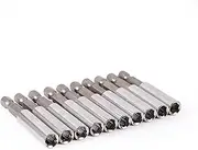 EVTSCAN 10Pcs Magnetic Screwdriver Extension Socket Drill Bit Holder Hex Drive Guide Length 60 mm for Power Tool