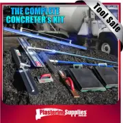 Concreters Tool Kit inc Bull Float Fresno Trowel Placer Ext Handle Edger Screed