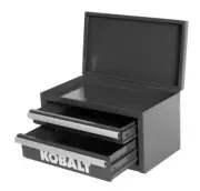 Kobalt Mini Toolbox 25th BLACK Finish, Great For Crafting, Nails, Grooming, NIB