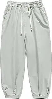[JEShifangjiusu] Men's Cotton Yoga Sweatpants Athletic Joggers Lounge Pants Casual Drawstring Running Pants with Pockets