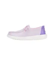 Hey Dude Wendy Youth Iridescent Sparkle Kid's Casual Shoes, Purple, K5