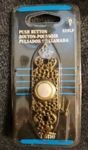 Vintage Trine Push Button Lighted Doorbell New Old Stock 829LP