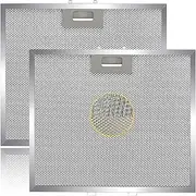 2pcs Wb02x27203 Range Hood Filter 16-3/4 x 13-3/4 Compatible with GE Range Hood JVX5360DJ1BB JVX5360DJ1WW JVX5360SJ1SS JVX5365SJ1SS JVX5365SJ2SS 5-layer Aluminum Vent Grease Filter