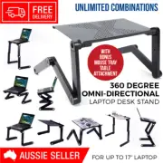 Laptop Stand Desk 360 Degree Omni-Directional Unlimited Combinations up to 17"