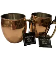 Mosow Mule 100% Copper Mugs New