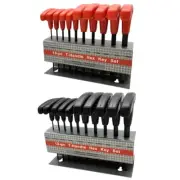 10Pcs Greater Torque Hex for Key Wrench T-Handle Allen Six Angle Spanner Set Ki