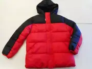 Jackets Red Black Bubble Coats Water repellent Wind Resistant Kids 4-5, 6-7, 8