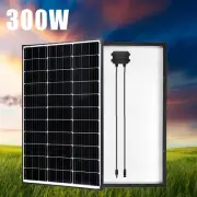 12V 300W Solar Panel Mono Home Caravan Camping Power Charging Battery 300 Watt