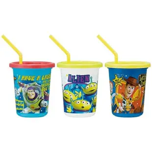 迪士尼 Disney 玩具總動員 3入塑膠吸管杯(SIH3ST/320ML) 日本製 (6.2折)