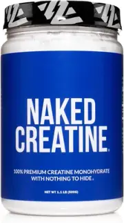 Naked Pure Micronized Creatine Monohydrate - 100 Servings - 500 Grams, 1.1Lb Bul