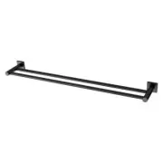 Phoenix Tapware RS812 MB Radii Double Towel Rail 800mm (Square) (Matte Black)