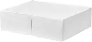 [NIKTI] SKUBB Storage Case – White – Underbed Storage Organizer with Zipper and Handles – 69x55x19 cm – Foldable Fabric Box for Clothes, Bedding, and Seasonal Items
