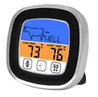 Food Cooking BBQ Thermometer Touch Screen Temperature Meter with Timer Probe 57