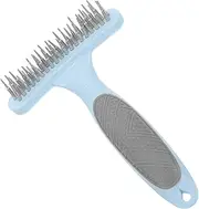 GANAZONO Pet Comb for Dogs Cats Ergonomic Grooming Rake with Long Teeth Durable for Removing Mats for Long Haired Pets