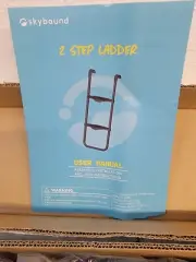Two-Steps Universal Trampoline Ladder - Wide-Step Ladder for Trampoline - Hea...