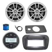 JBL Marine Radio, Spa Bezel, Adapter, Antenna, 2x 6.5" 225W White Speaker, Wire