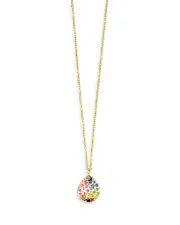 Ippolita 18K Yellow Gold Rock Candy Gemstone & Diamond Wavy Teardrop Pendant Necklace, 18-20 - Exclusive
