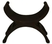 Maeve Solid Timber Single Seater Stool - Chocolate