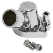 Aeroflow Billet Thermostat Housing - Chrome, AF64-2091C