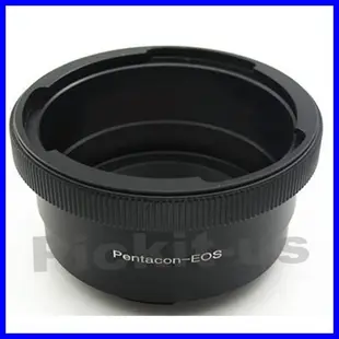 合焦晶片電子式Pentacon Six P6 6 KIEV 60鏡頭轉Canon EOS機身轉接環70D 60D 50D