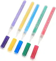 PLAFOPE 5pcs Multipurpose Fine Paint Pens for Nail Art Drawing and Graffiti Detail Painting Tools for DIY Manicure Smooth Handle Durable and Easy to Use