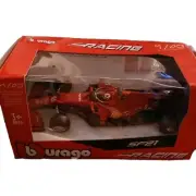 Car Burago F1 1/43 Diecast - Scuderia Ferrari F1 Team SF21 Carlos Sainz #55