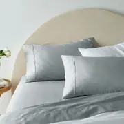 1900TC Accessorize Luxury Cotton Rich Sheet Set Grey