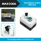 Suitable for Gate Opener Weatherproof Push Button Switch with Key