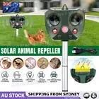 Solar Animal & Pets Ultrasonic Bird Repeller Motion Sensor Snake Cat Deterrent A