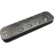 JACKSON PT1814USB3A 4 Outlet Switched Powerboard With USB Charging