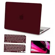 Compatible with MacBook Air 13 inch Case 2022 2021 2020 2019 2018 Marsala Red