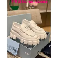 在飛比找蝦皮購物優惠-出廠價p女鞋工廠 Prada ss 厚底樂福鞋新品春夏新 運