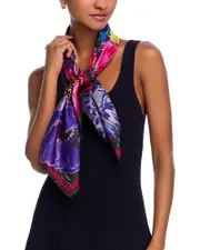 Echo Magic Garden Silk Square Scarf One Size